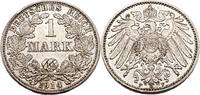 Kaiserreich 1 Mark 1 Reichsmark,J.17,1914 F -