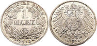 Kaiserreich 1 Mark 1 Reichsmark,J.17,1915 D -