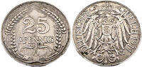 Kaiserreich 25 Pfennig 25 Pfennig, J.18, 1911 A -