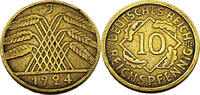 Weimarer Republik 10 Reichspfennig 10 Pfennig, J.317 -