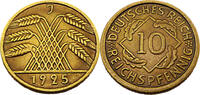 Weimarer Republik 10 Reichspfennig 10 Pfennig, J.317 -