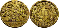 Weimarer Republik 10 Reichspfennig 10 Pfennig, J.317 -
