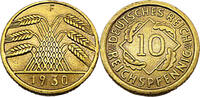 Weimarer Republik 10 Reichspfennig 10 Pfennig, J.317 -