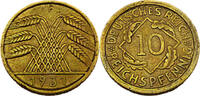 Weimarer Republik 10 Reichspfennig 10 Pfennig, J.317 -