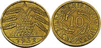 Weimarer Republik 10 Reichspfennig 10 Pfennig, J.317 -