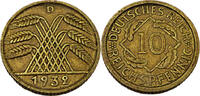 Weimarer Republik 10 Reichspfennig 10 Pfennig, J.317 -