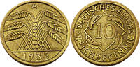 Weimarer Republik 10 Reichspfennig 10 Pfennig, J.317 -