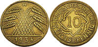 Weimarer Republik 10 Reichspfennig 10 Reichspfennig,J.317 -