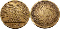 Weimarer Republik 10 Reichspfennig 10 Reichspfennig,J.317, 1928 G, RAR! -