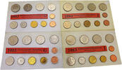 Bundesrepublik Deutschland / BRD 4 x BRD Kursmünzensatz (D,F,G,J) -