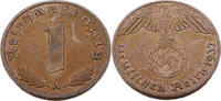 Drittes Reich 1 Reichspfennig Standard Umlaufmünze, Reichspfennig - J.361 -