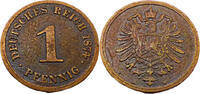 Kaiserreich 1 Pfennig 1 Pfennig,J.1, 1874 H -