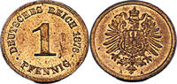 Kaiserreich 1 Pfennig 1 Pfennig, J.1, 1876 A -