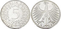 Bundesrepublik Deutschland / BRD 5 Deutsche Mark BRD 5,-DM, J.387 1959 G -