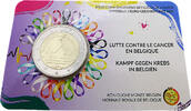 Belgien 2 Euro Gedenkmünze - Kampf gegen Krebs in Belgien -