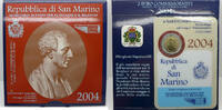San Marino 2 Euro 2€ - Bartolomeo Borghesi - im Originalfolder -