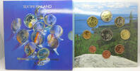 Finnland 3,88 Euro KMS + Medaille Kursmünzensatz Finnland 2002 -