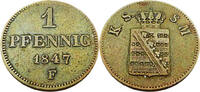Sachsen 1 Pfennig 1847 Standardumlaufmünze - 1 Pfennig Königreich Sachse... 6,95 EUR prix TTC + 12,95 EUR frais d'envoi