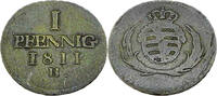 Sachsen 1 Pfennig 1811 Standardumlaufmünze - 1 Pfennig Königreich Sachse... 4,95 EUR prix TTC + 12,95 EUR frais d'envoi