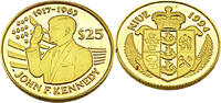 Niue 25 Dollar Tod von John F. Kennedy -