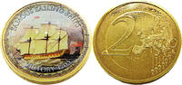 2 Euro Serie: Berühmte Segelschiffe - Victory 1765 - vergoldet -