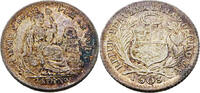 Peru 1/2 Dinero Standardumlaufmünze - Wappen von Peru -
