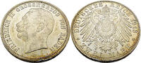 Kaiserreich Baden 2 Mark 2 Mark,Friedrich II. Großherzog von Baden,J.38 -