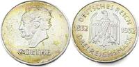 Weimarer Republik 3 Reichsmark 1932 A 100. Todestag von Johann Wolfgang ... 69,95 EUR  + 13,95 EUR frais d'envoi