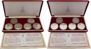 Russland / Sowjetunion / UDSSR 6x 1 Rubel Wahrzeichen Russlands / Olympia 1980, OVP, mit Zertifikat -