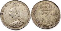 Gro&szlig;britannien 3 Pence 1888 K&ouml;nigin Victoria Half Penny 1888, Vzgl/stgl,... 39,95 EUR  + 13,95 EUR frais d'envoi