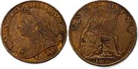 Gro&szlig;britannien 1 Farthing 1901 K&ouml;nigin Victoria 1 Farthing 1901 Vzgl, le... 14,95 EUR  + 13,95 EUR frais d'envoi