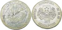 Singapur 10 Dollar 10. Jahrestag der Unabhängigkeit -