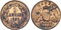 Baden 1 Kreuzer 1863 Friedrich I. 1852 - 1907 ss 5,00 EUR  + 8,50 EUR frais d'envoi