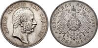 Sachsen 5 Mark 1903 E Georg 1902 - 1904 vz-st/st, feine Tönung 465,00 EUR  + 10,50 EUR frais d'envoi