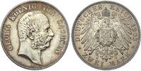 Sachsen 2 Mark 1903 E Georg 1902 - 1904 vz-st/f.st, feine Tönung 250,00 EUR  + 10,50 EUR frais d'envoi