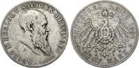 Sachsen-Meiningen 5 Mark 1901 Georg II. 1866 - 1914 ss 425,00 EUR  + 10,50 EUR frais d'envoi