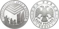 Russland 3 Rubel 2001 Russische Sparkasse - Gebäudekomplex PP 60,00 EUR  + 8,50 EUR frais d'envoi