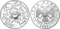 Russland 3 Rubel 2002 Fußball-WM PP 38,50 EUR  + 8,50 EUR frais d'envoi