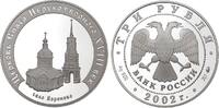 Russland 3 Rubel 2002 Erlöserkirche in Woronowo PP 120,00 EUR  + 8,50 EUR frais d'envoi
