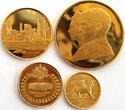 1971 9-Piece Gold and Silver "2500th Anniversary of the Persian Empire", Rare FB