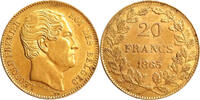 Belgium 20 Francs 1865 Gold 20 Francs, Belgium, Leopold I, Scarce Type -