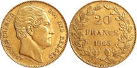 Belgium 20 Francs 1865 Gold 20 Francs, Belgium, Leopold I, Scarce Type -
