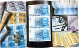 Israel 5 Shekel Sheet 3 Banknotes of 5 New Shekel, Bialik 1987, Israel, Very Scarce -