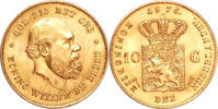 Netherlands 10 Gulden 1875 Gold 10 Gulden, Netherlands, Scarce -