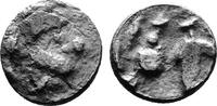 Celtic Obol Eastern Celtic Tribes. Celticized Head of Zeus. Nicely Toned, Very Rare! -