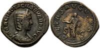 Römisches Reich, AE Sesterz Otacilia Severa, Gemahlin des Philippus I., +249, -