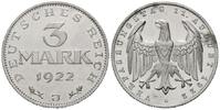 Weimarer Republik, 3 Mark Ersatz- und Inflationsmünzen 1919-1923: 3 Mark Verfassungstag, -