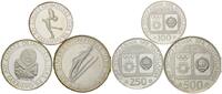 Jugoslawien, 850 Dinar (3 Münzen) Olympiade Sarajevo 1984, -