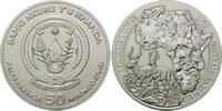 Ruanda, 50 Amafaranga Antilope Impala - 1oz, -