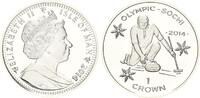 Isle of Man, 1 Crown Olympische Spiele in Sotchi 2014 - Curling, -